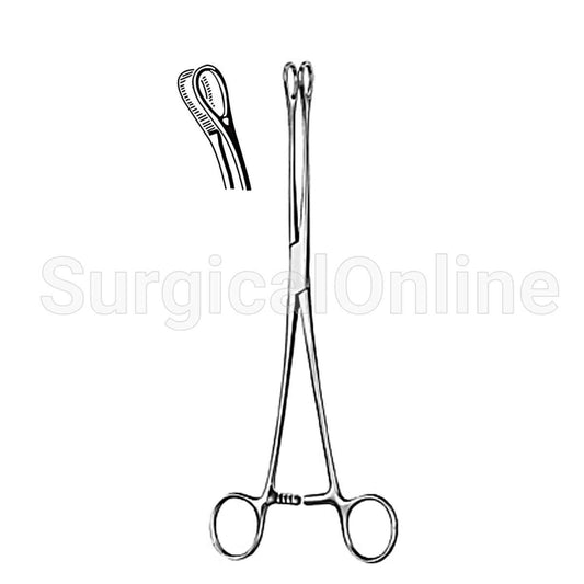Foerster Sponge Forceps Serrated Curved 9.50"