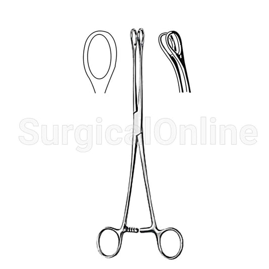 Foerster Sponge Forceps Smooth Curved 9.50"
