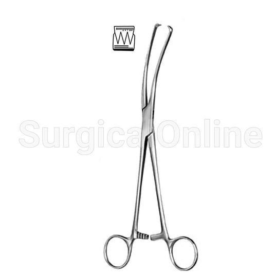 Teale Vulsellum Forceps 3X4 Teeth 9.00"