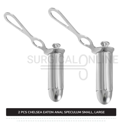 2 Pcs Set of Chelsea-Eaton Anal Speculum 7/8″ (2.2 cm) & 1 1/4" (3.2 cm) O.D Rectal Instruments