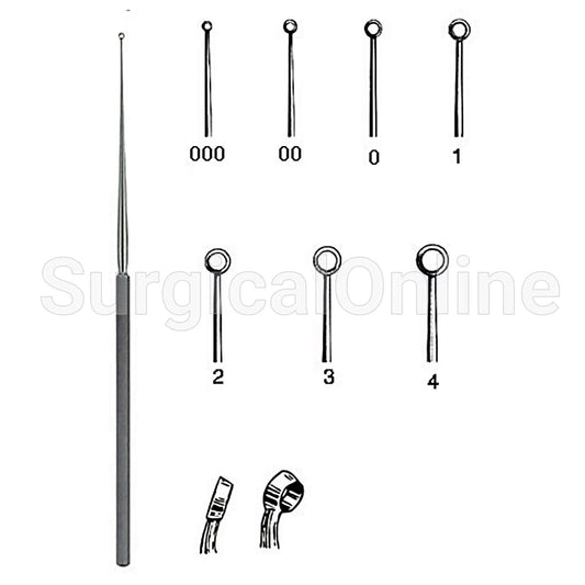 Buck Ear Curette Blunt Angled #0