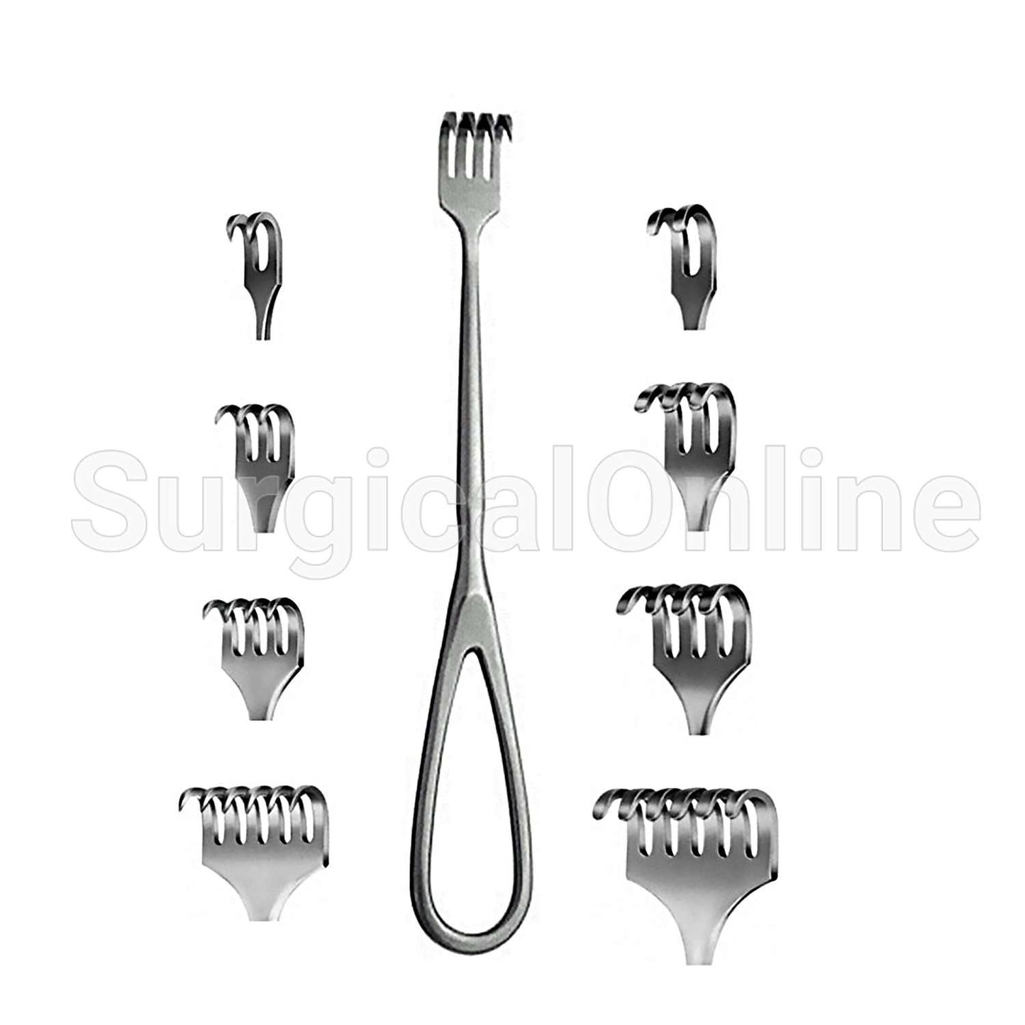 Volkman Retractor 8 3/4" (22.2 cm) Sharp 4 Prong