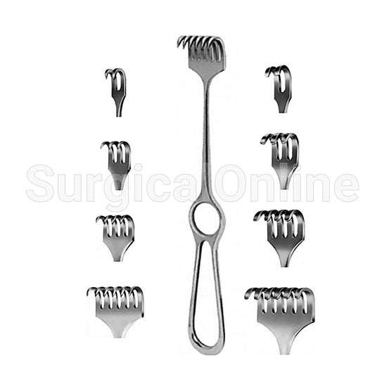 Volkman Retractor 8" (20.3 cm) (Ring Handle) Sharp 3 Prong