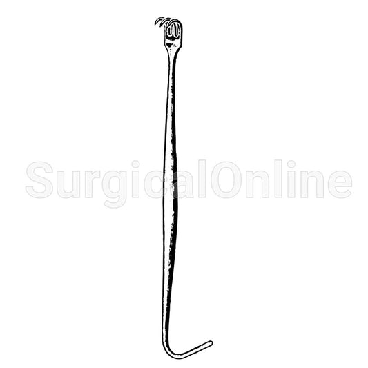 Hupp Tracheal Retractor Sharp & Blunt Hook D/Ended 6.00"