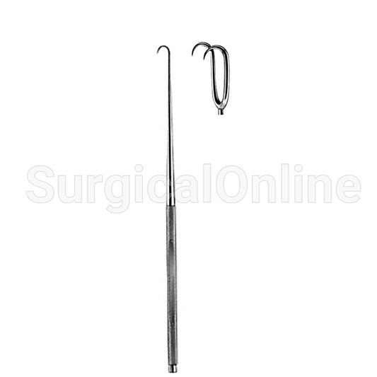 Joseph Skin Hook Single Ended Sharp 2 Prong 7mm 6.25"