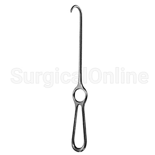 Volkman Hook Retractor 9", Blunt Tip 15mm Deep