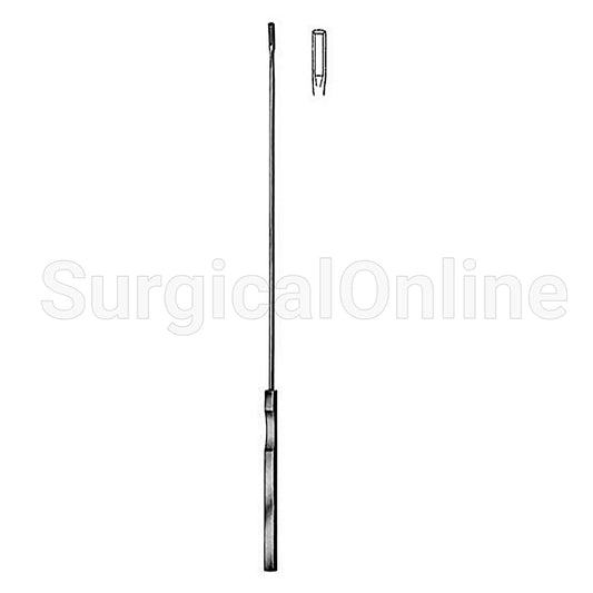 Kevorkian-Younge Endocervical Biopsy Curette 12" (30.5 cm), Loop Size 3 X 12 mm, Without Basket