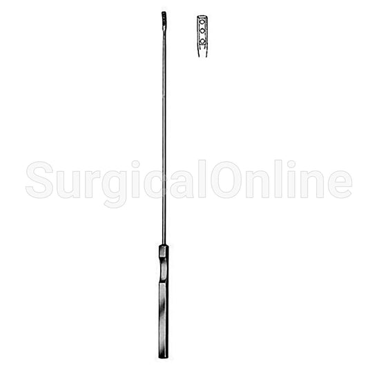 Kevorkian-Younge Endocervical Biopsy Curette 12" (30.5 cm), Loop Size 3 X 12 mm, With Basket
