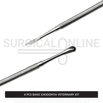 6 Pcs Basic Exodontia Set Stainless Steel Surgical Veterinary Instruments Kit