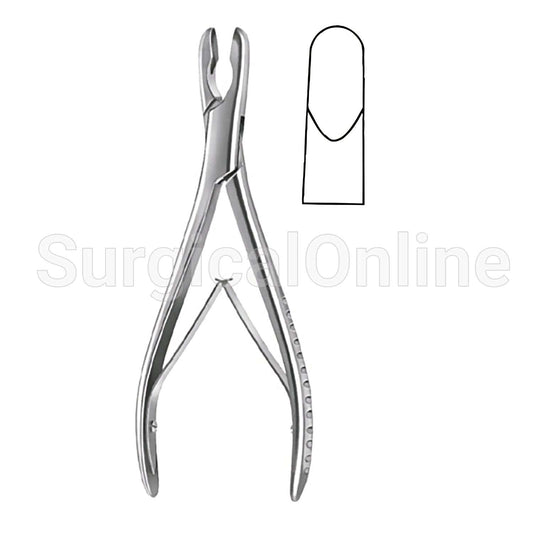 Luer Rongeur 8mm X 10mm Straight 7.00"
