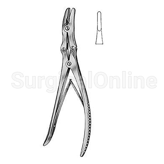 Leksell Laminectomy Rongeur 9.50"(24.1cm), Standard Curve, 3mm Bite