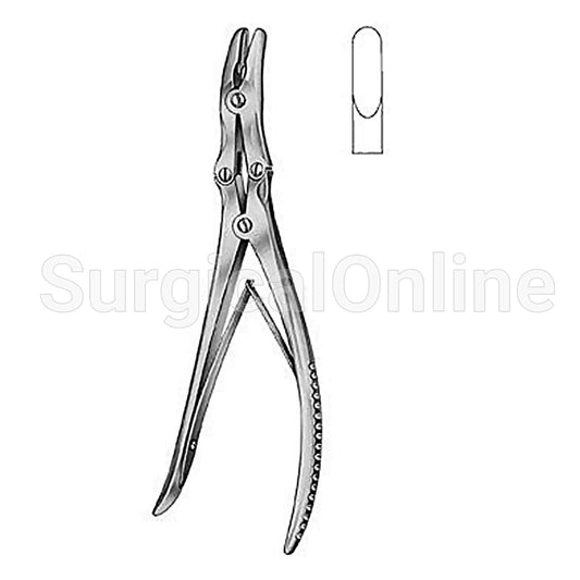 Leksell Laminectomy Rongeur 9.50"(24.1cm), Standard Curve, 8mm Bite