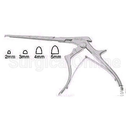 Love-Kerrison Schlesinger Colclough Laminectomy Rongeur, Shaft 3mm Down-Bite 6.00"