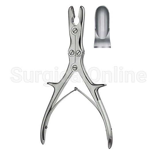 Stille-Luer Rongeur Straight 8.75"(22.2cm), Straight Jaws, 9mm X 15mm