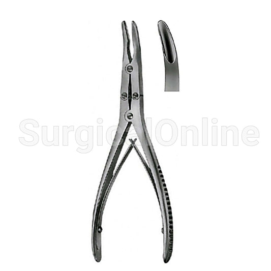 Zaufal-Jansen Rongeur 5mm X 15mm, Slightly Curved, Bite 7.00"
