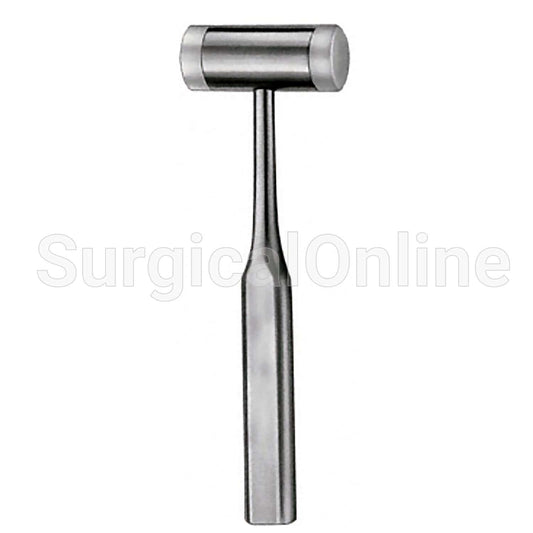 Mallet 7.50" (19.1cm), Lightweight 7.5 Oz Stainless Head With Two Replaceable Plastic Caps