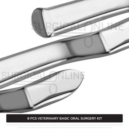 8 Pcs Basic Oral Surgery Kit Stainless Steel Surgical Veterinary Orthodontic Instruments Set