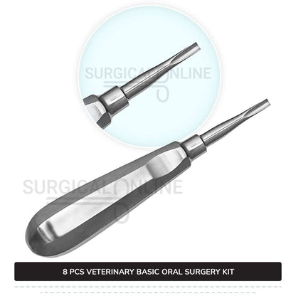 8 Pcs Basic Oral Surgery Kit Stainless Steel Surgical Veterinary Orthodontic Instruments Set