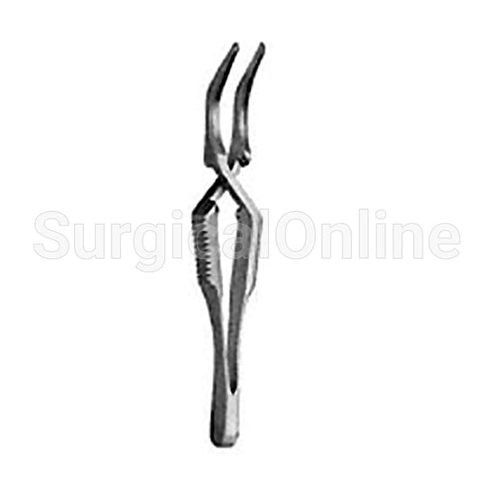 Diethrich Micro Bulldog Clamp 1 7/8" (4.7 cm), Straight Jaws 8mm X 1.2 cm)