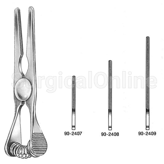 Glover Bulldog Clamp, With Spring Tension Adjusting Screw, Straight, 9 With 4cm Jaws