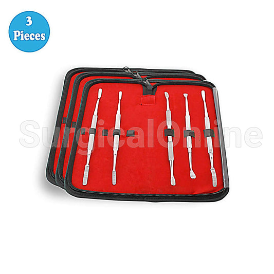 3 Bone File Kits Dental Surgical Orthopedic Veterinary Surgery 5 Pcs