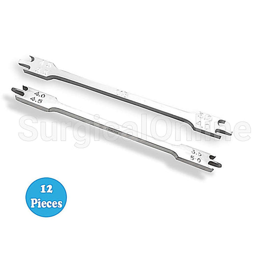 12 New Bracket Height Gauge 3.5mm-5mm018 Dental Orthodontic