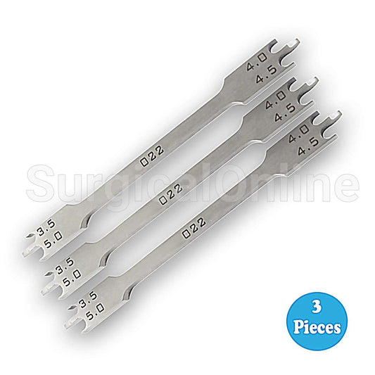 3 New Bracket Height Gauge 3.5mm-5mm022 Dental Orthodontic