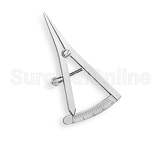 Castroviejo Caliper Graduated 0-15mm (8.3cm)