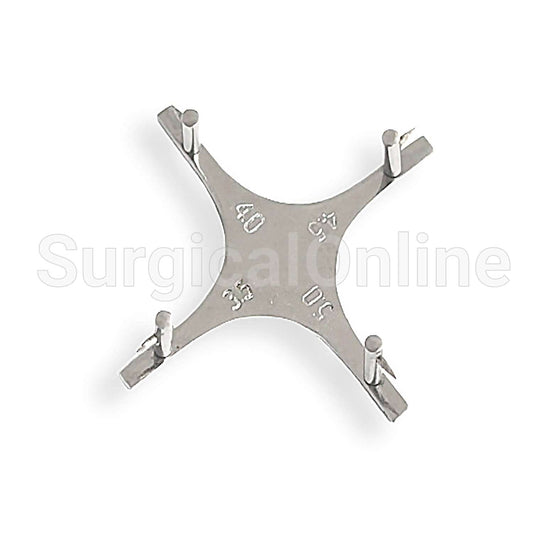 Dental Orthodontic Star-Like Bracket Positioning Gauge for Posterior Teeth
