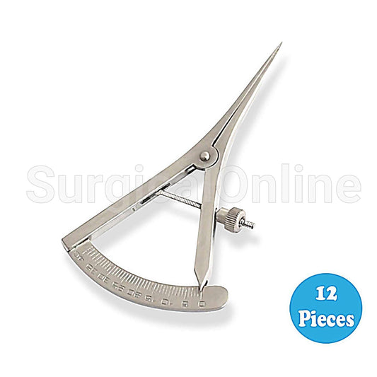 12 Castroviejo Caliper 0-40mm Straight Implant