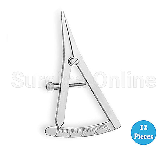 12 Castroviejo Caliper Graduated 0-15mm (8.3cm)