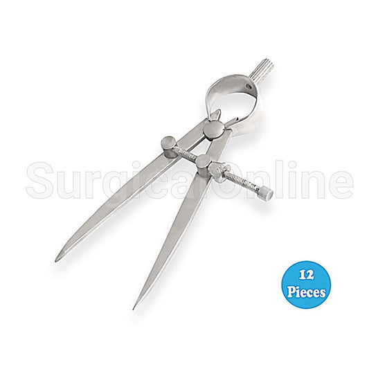 12 Pcs Spring Divider Caliper Dental Lab