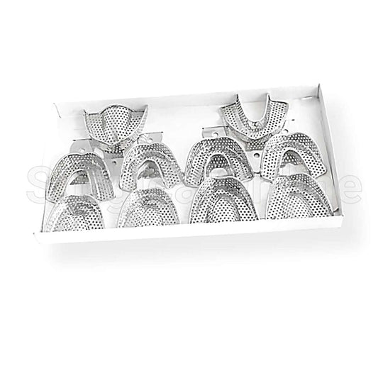 10 Dental Impression Trays Perforatted Endo
