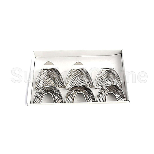 2 Set of 6 Dental Impression Trays Perfo Denture