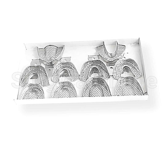 20 Dental Impression Tray Set Solid & Perforatted