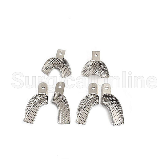 Dental Impression Tray Set 6 Pc Dental