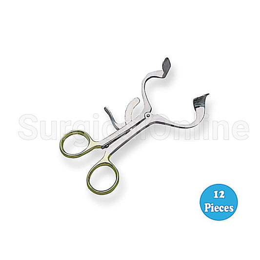 12 Molt Mouth Gag 3.5" Gold Plated Surgical Dental Oral