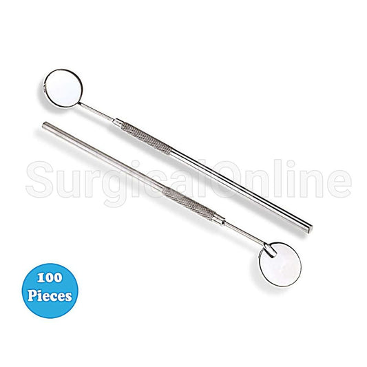 100 Dental Mirrors #5 with Handle Surgical Dental