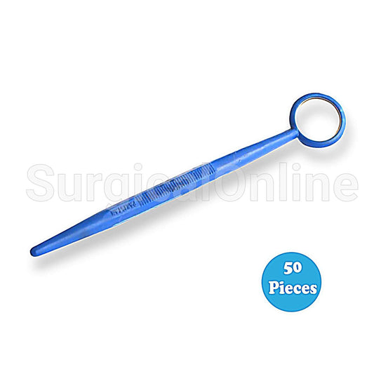 50 Mouth Exam Mirrors Plastic Dental & Veterinary