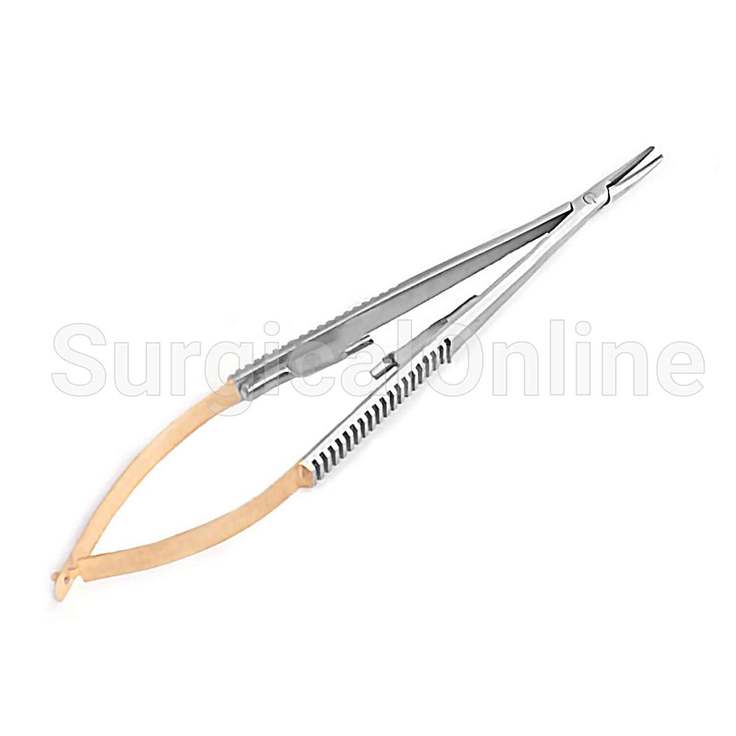TC Castroviejo Needle Holder 5" Curved Surgical Dental