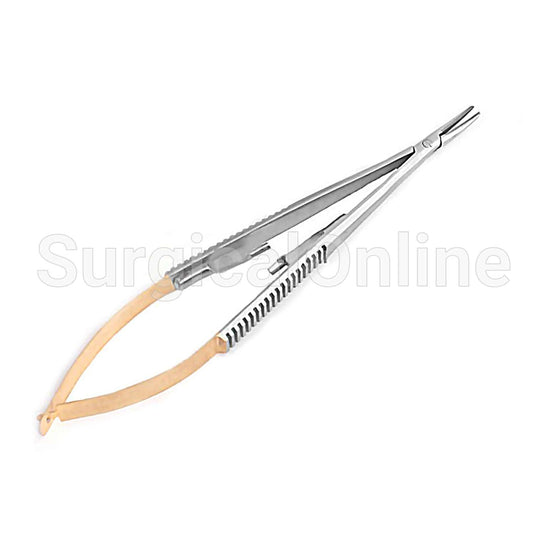TC Castroviejo Needle Holder 5" Curved Surgical Dental