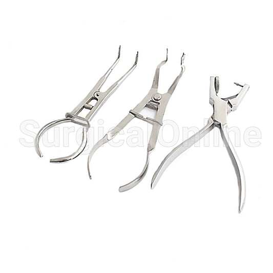Dental Stoke & Iv Clamp Punch Pliers forcep Orthodontic
