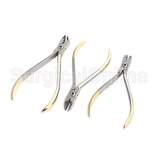 Set of 3 Pcs Distal End Cutter Pliers for Orthodontics