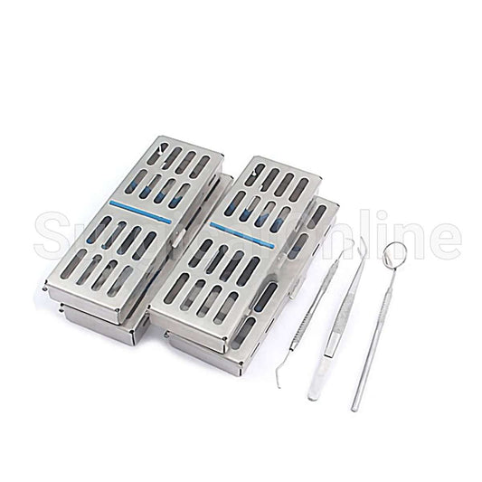 10 Dental Sterilization Cassette Rack Box Tray for 5