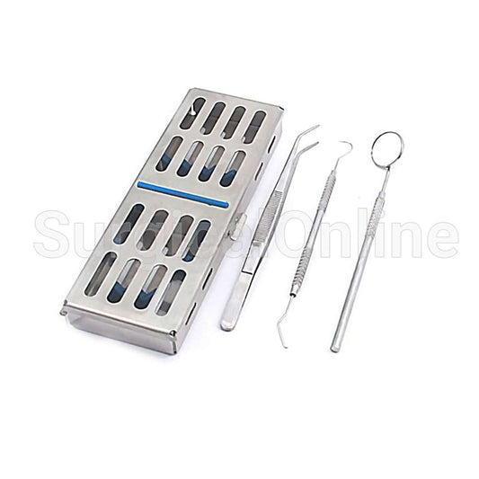 Dental Sterilization Cassette Rack Box Tray for 5