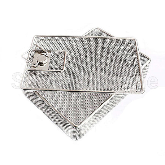 Sterilization Cassette Tray with Lock 8.5" X6" X1.75" Perforated Mesh Box DN-314
