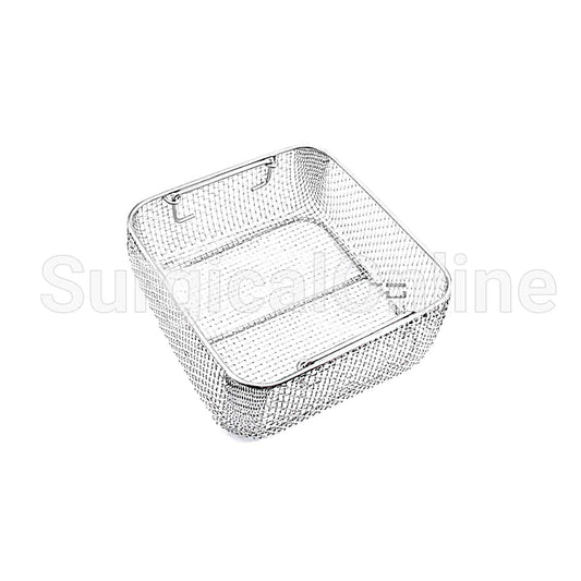 Sterilizing Trays Micro Tray Drop Handle 10 X 9.5" X 2.5" Mesh Box DN-317