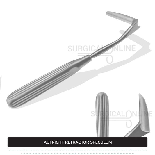 Aufricht Nasal Retractor Speculum 6 1/2" (16.5 cm), Solid Blade 45 mm Surgical ENT & Diagnostic
