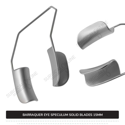 Barraquer Eye Speculum Large With Two Solid Blades 15mm Ophthalmic Surgical Instruments