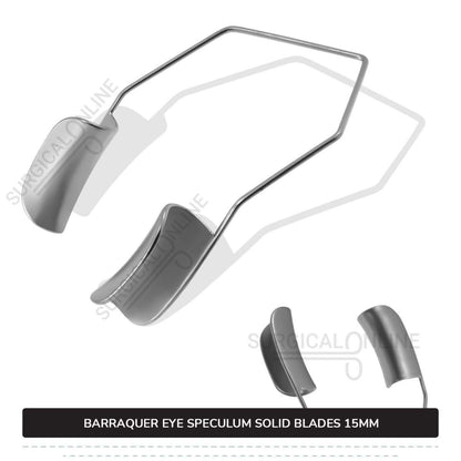 Barraquer Eye Speculum Large With Two Solid Blades 15mm Ophthalmic Surgical Instruments